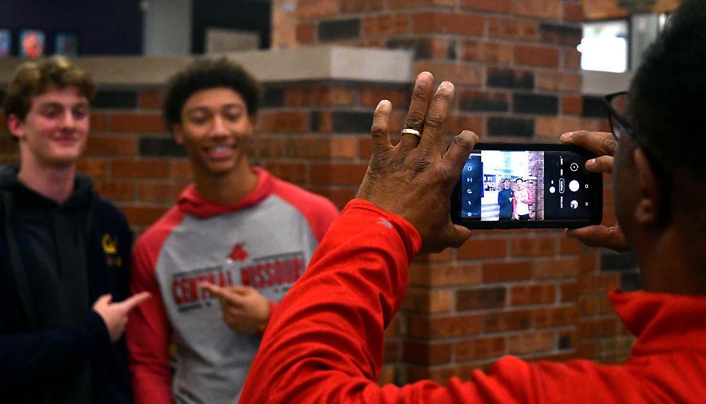 George Monroe and Talin Kemp take a picture together